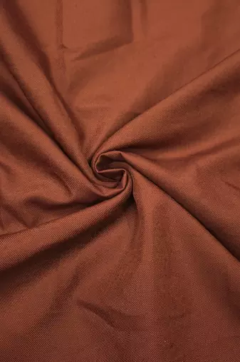 brown unstitched thread embroidery handwork with embroidered dupatta silk blend dress material