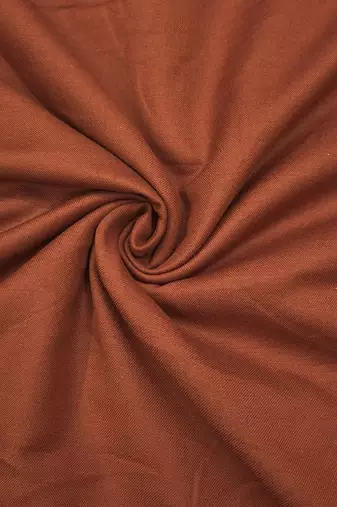 brown unstitched thread embroidery handwork with embroidered dupatta silk blend dress material