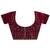 Red Solid Saree With Unstitched Blouse Piece