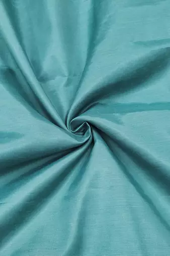 sea green unstitched thread embroidery handwork with embroidered dupatta silk blend dress material