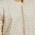Boy's off-white rayon embroidered knee length kurta