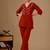 Maroon embroidery cotton kurta with pant