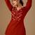Maroon embroidery cotton kurta with pant