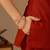 Maroon embroidery cotton kurta with pant