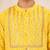 Boy's yellow cotton digital print knee length kurta