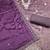 lavender unstitched thread work beads work with embroidered dupatta viscose salsa dress material