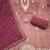 dusty rose unstitched thread work beads work with embroidered dupatta viscose salsa dress material