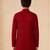 Boy's maroon georgette embroidered thaigh length kurta