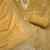 light yellow unstitched thread work beads work with embroidered dupatta viscose salsa dress material