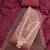 dusty rose unstitched thread work beads work with embroidered dupatta viscose salsa dress material