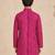 Boy's fuchsia rayon digital print knee length kurta
