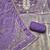 lavender unstitched thread work beads work with embroidered dupatta salsa dress material