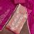 pink unstitched thread work beads work with embroidered dupatta salsa dress material