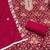 multi unstitched print handwork with embroidered dupatta silk blend dress material