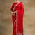 Red Embroidered Saree With Blouse