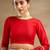 Red Embroidered Saree With Blouse