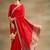 Red Embroidered Saree With Blouse