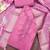 pink unstitched thread embroidery handwork with digital printed woven dupatta dress material