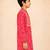 Boy's red cotton digital print knee length kurta