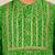 Boy's green cotton digital print knee length kurta