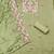 light green unstitched thread embroidery handwork with embroidered dupatta silk blend dress material