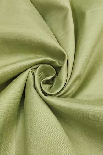 light green unstitched thread embroidery handwork with embroidered dupatta silk blend dress material