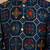 Boy's navy blue rayon printed knee length kurta