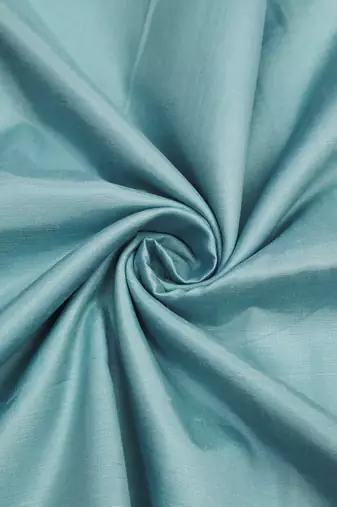 sea green unstitched thread embroidery handwork with embroidered dupatta silk blend dress material
