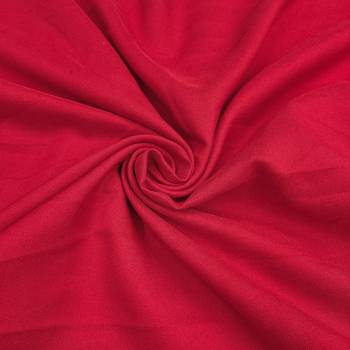 red unstitched print handwork with woven embellished dupatta modal dress material 3