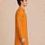 Boy's mustard rayon digital print knee length kurta