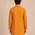 Boy's mustard rayon digital print knee length kurta