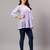 Seva chikan hand embroidered mauve terivoil lucknowi chikan top scl9244