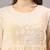 Seva chikan hand embroidered beige georgette lucknowi chikan top with slip scl9245