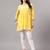 Seva chikan hand embroidered yellow georgette lucknowi chikan top with slip scl9246