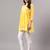 Seva chikan hand embroidered yellow georgette lucknowi chikan top with slip scl9246