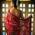 Madhavi- red crepe saree with cutdana work hand embroidery 