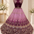 Plum Color Beads,Sequins And Thread Work Net Lehenga Choli