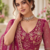 Rani Pink Color Beads,Sequins And Thread Work Net Lehenga Choli