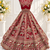 Maroon Color Crystal Beads,Sequins,Embroidery And Multi Thread Work Silk_Blend Lehenga Choli