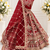 Maroon Color Crystal Beads,Sequins,Embroidery And Multi Thread Work Silk_Blend Lehenga Choli