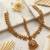 Women temple gold plated stone studded head jewellery