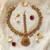 Women gold plated south indian stone studded head jewellery
