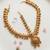 Women gold plated stone studded head jewellery