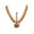 Women gold plated stone studded head jewellery
