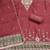 maroon unstitched weaving handwork with woven dupatta dress material