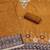 mustard unstitched weaving handwork with woven dupatta dress material