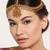 Women gold plated stone studded head jewellery