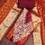 multi unstitched print handwork with woven embellished dupatta modal dress material