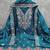 sea green unstitched thread embroidery with embroidered dupatta silk blend dress material