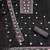 black unstitched thread embroidery with embroidered dupatta georgette dress material